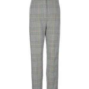 Ann Taylor Women's Glen Plaid Dress Pants in Gray and Tan